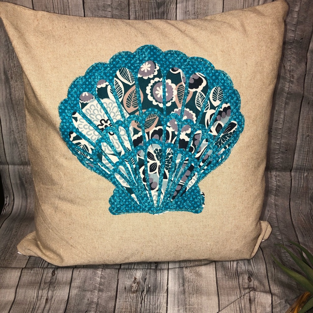 Seashell pillow cover